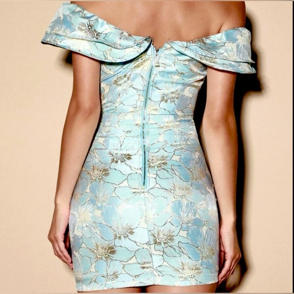 Lulu's Light Blue Floral Mini Dress - Picture 2 of 12
